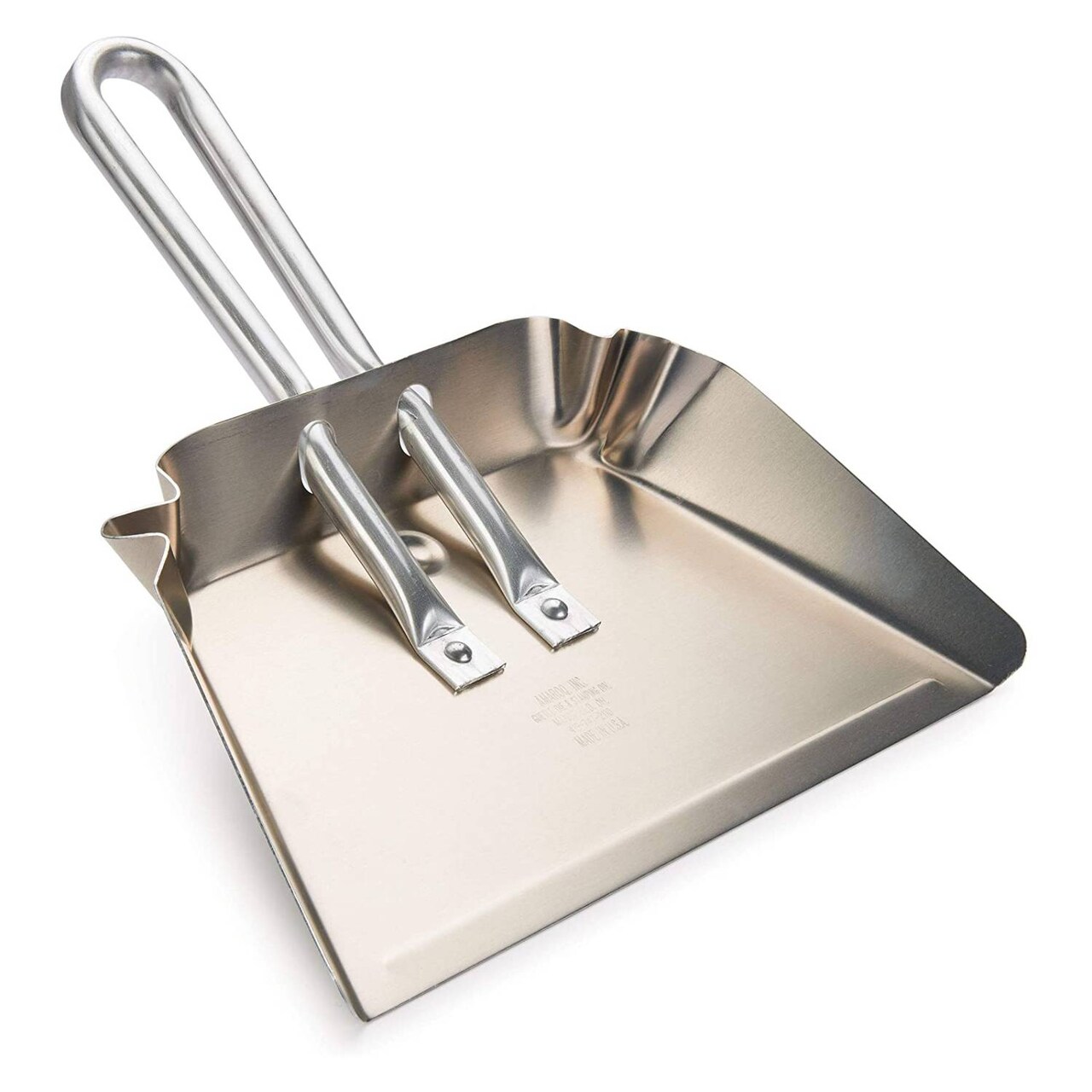 Amaroq Aluminum Stays-Flat Dustpan Lightweight Rust-Proof Aluminum Small 12 1/2" Wide